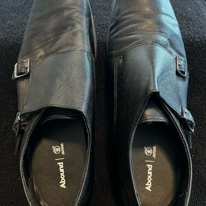 Abound Men's Classic Black Monk Strap Oxfords